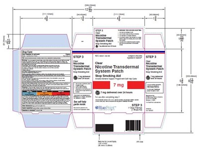 7mgnicotineCarton - Clear Nicotine Transdermal System Path Stop Smoking Aid 7 mg 7Pouches